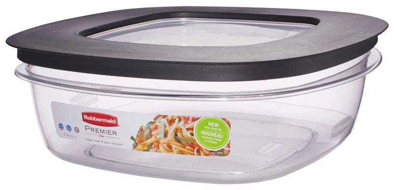 Premier Stain Shield Food Storage Container, 9-cup, Clear Base With Flex N Seal Lid