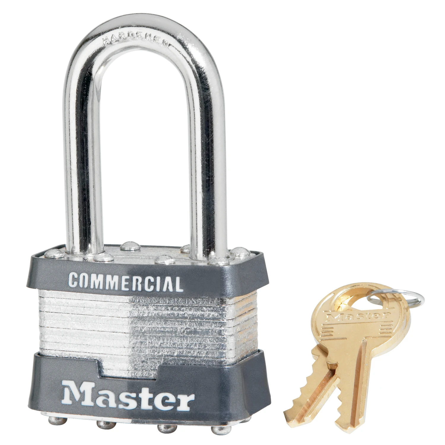 1 and 3 Quarter Inch Keyed-Alike Laminated Steel Padlock with 1 and 1 Half Inch Long Shackle