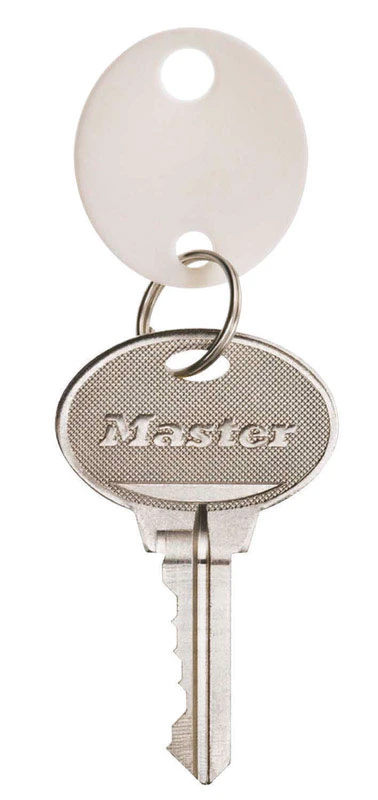 Key Tag, White Plastic, Oval, 20-Pk.