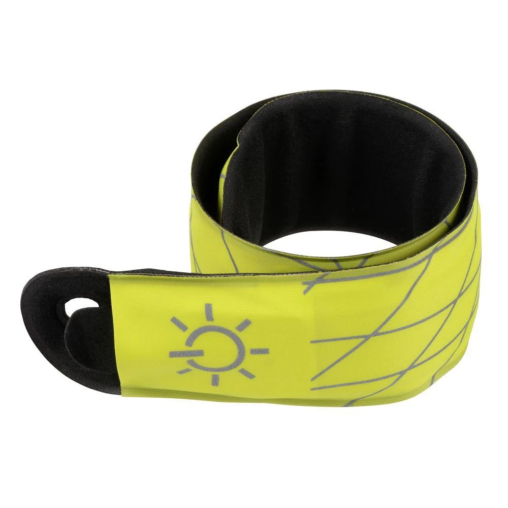 SlapLit Neon Yellow LED Slap Wrist Wrap for Visibility and Safety