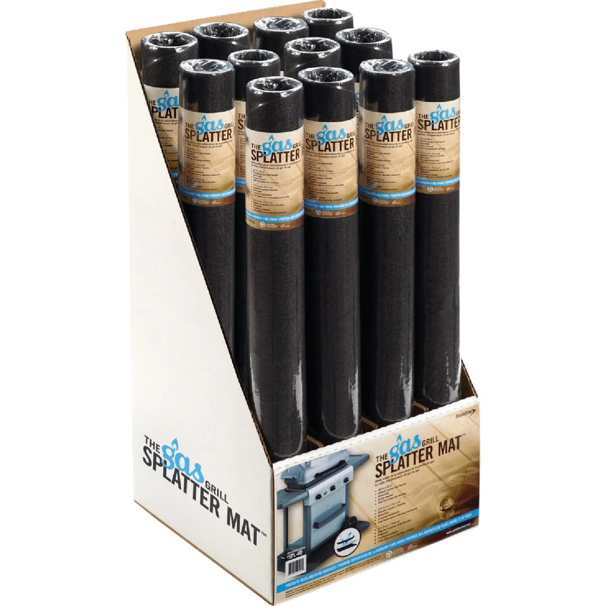 30 In. W X 48 In. L Rectangle Gas Grill Splatter Mat - Spl-48