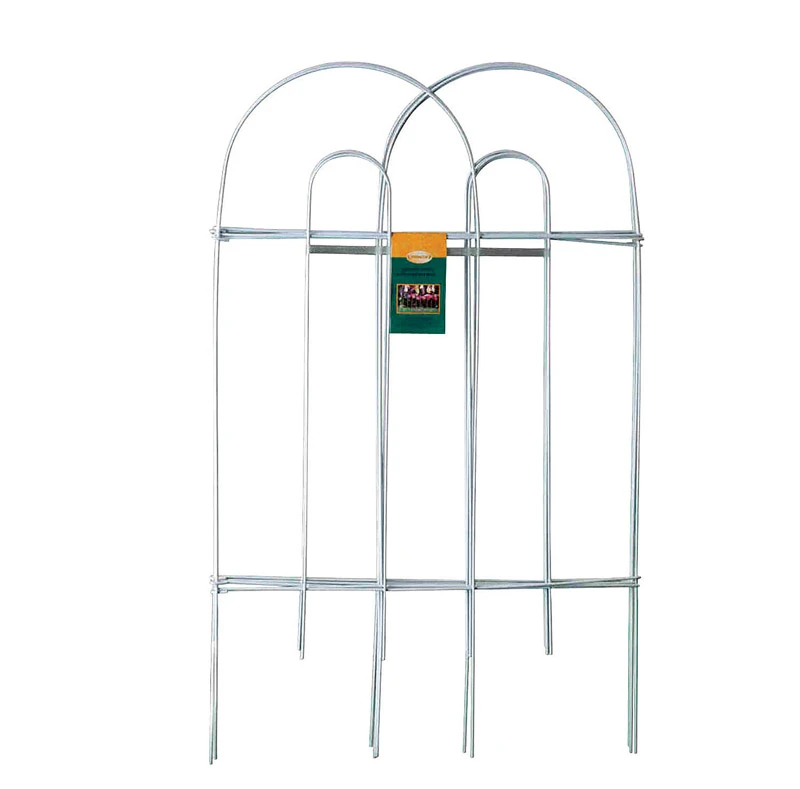 10 Ft. L X 32 In. H Pvc White Garden Fence With Arch Design