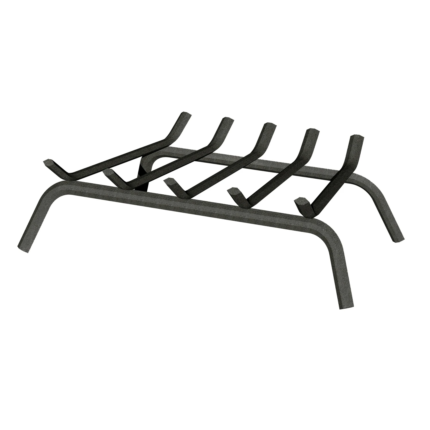 Open Hearth Black Matte Steel Fireplace Grate 23" X 14.5" X 6.4"