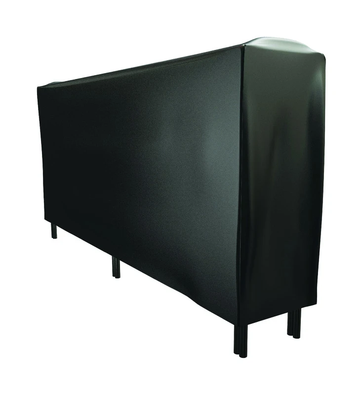 Black Matte Vinyl Log Rack Cover, 8 Feet, Uv Resistant, Durable Protection