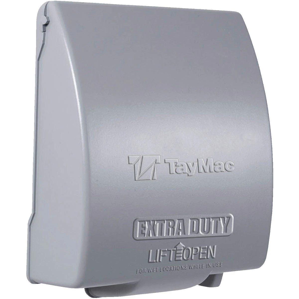 2-gang Vertical Mount Metallic In-use Low Profile Outdoor Outlet Cover