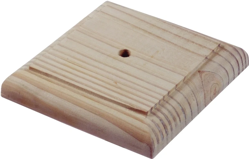 4 In. X 4 In. Treated Wood Slat Base Post Cap - Model 106096