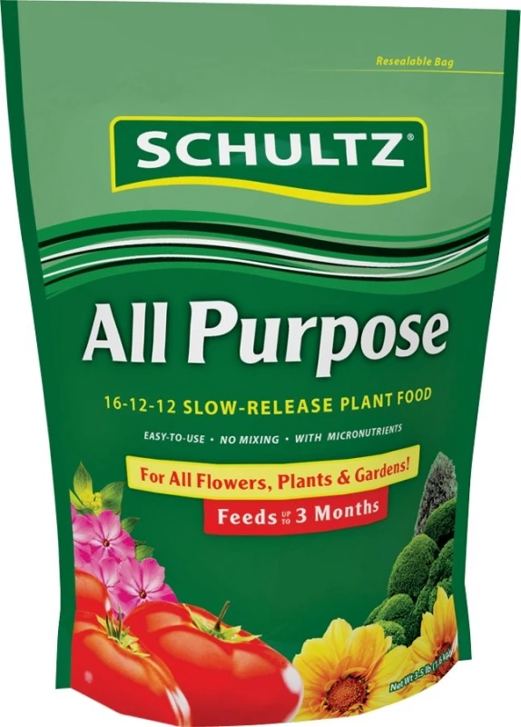 All Purpose Slow Release Plant Food Fertilizer, 16-12-12 Nutrient Formula, 3.5 Pounds