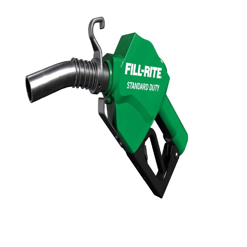 Heavy Duty Automatic Diesel Fuel Nozzle, Green, 1 Inch Inlet