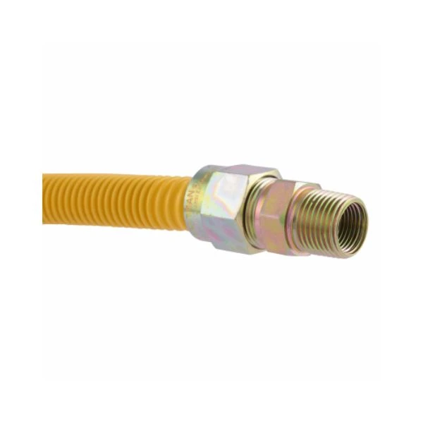 Gas Connector, Epoxy Coated, 5/8 Od X 36 In. For Ranges & Boilers