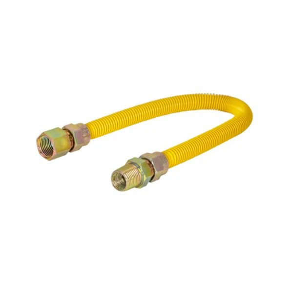 Epoxy Coated Gas Connector, 1/2 Inch Outside Diameter by 18 Inch Length