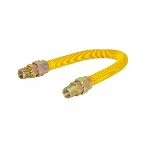Gas Connector, Epoxy Coated, 5/8 Od X 24 In. For Ranges & Boilers