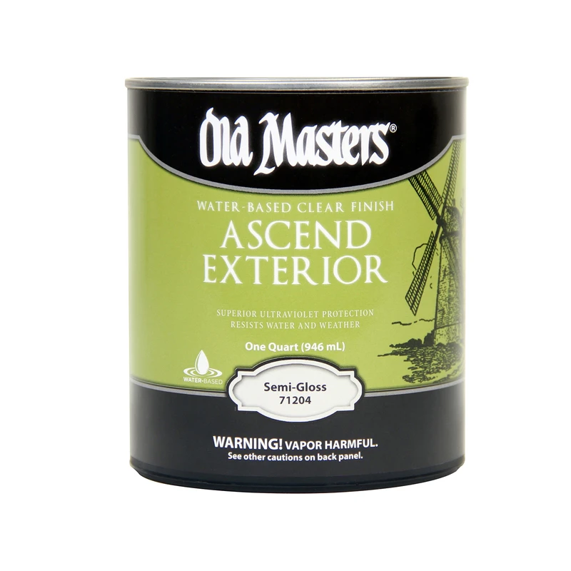Ascend Exterior Water-Based Semi-Gloss Clear Wood Finish 1 Quart