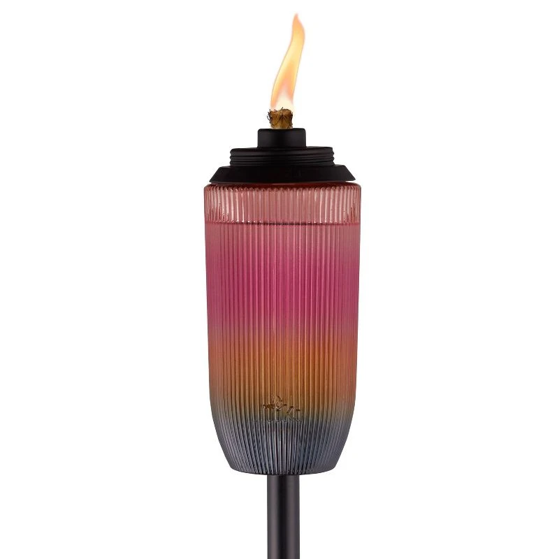 Rainbow Glass Boxed Torch, 6.9 Inch Length, Decorative and Functional
