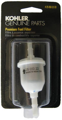 Universal Inline Fuel Filter for Gasoline and Diesel Engines, Durable Plastic Housing