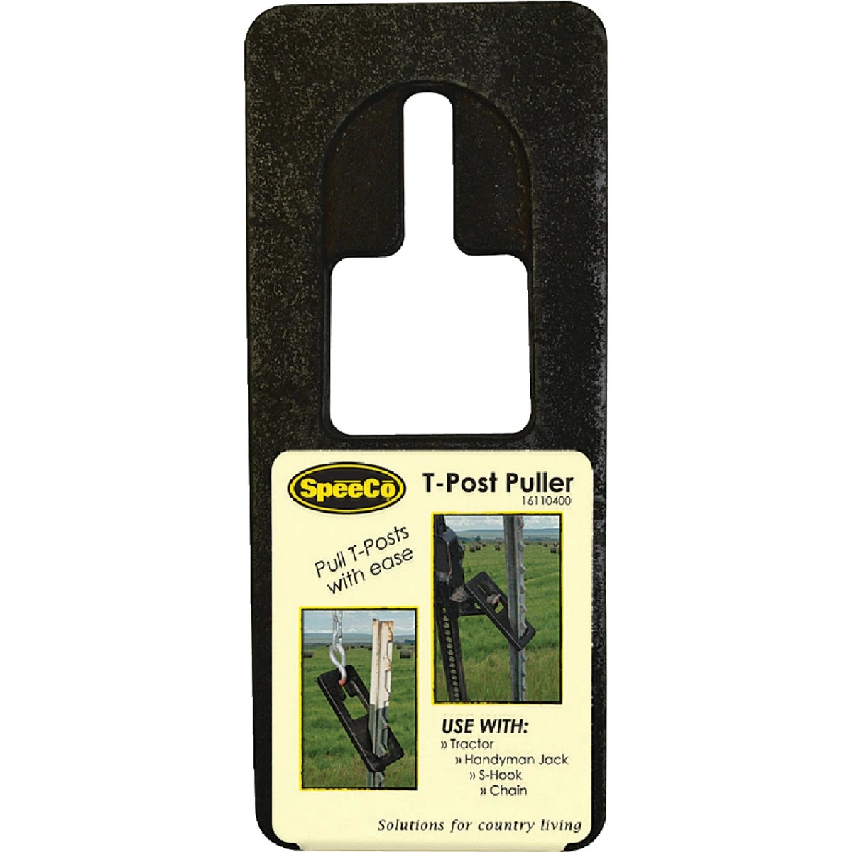 Metal T-post Puller For Easy Removal With Tractor Bucket Or Chain