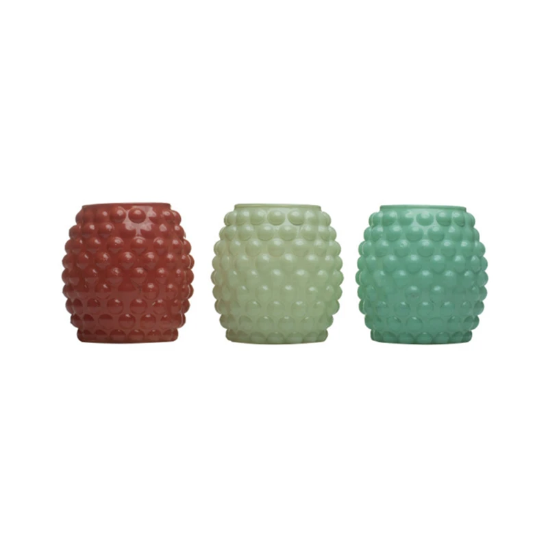 9 Oz. 1-wick Bubble Glass Votive Citronella Candle - Assorted Colors