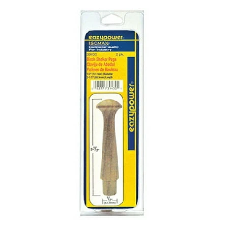 Shaker Peg, Birch, .5 x 3.5-In., 2-Pk.