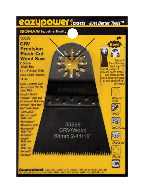 Isomax 2-11/16 In. X 3 In. L Chrome Vanadium Steel Precision Flush Cut Wood Saw
