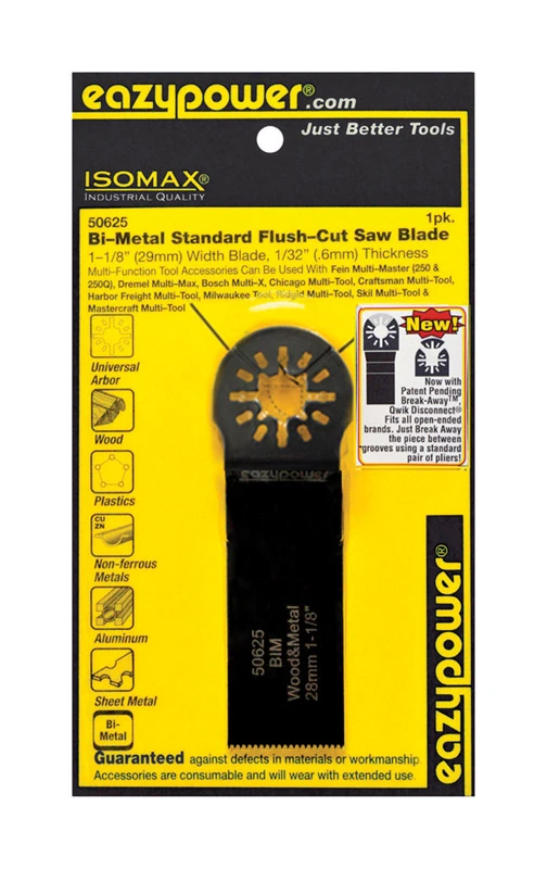 Isomax 1-1/8 In. X 4 In. Bi-metal Flush Cut Saw Blade