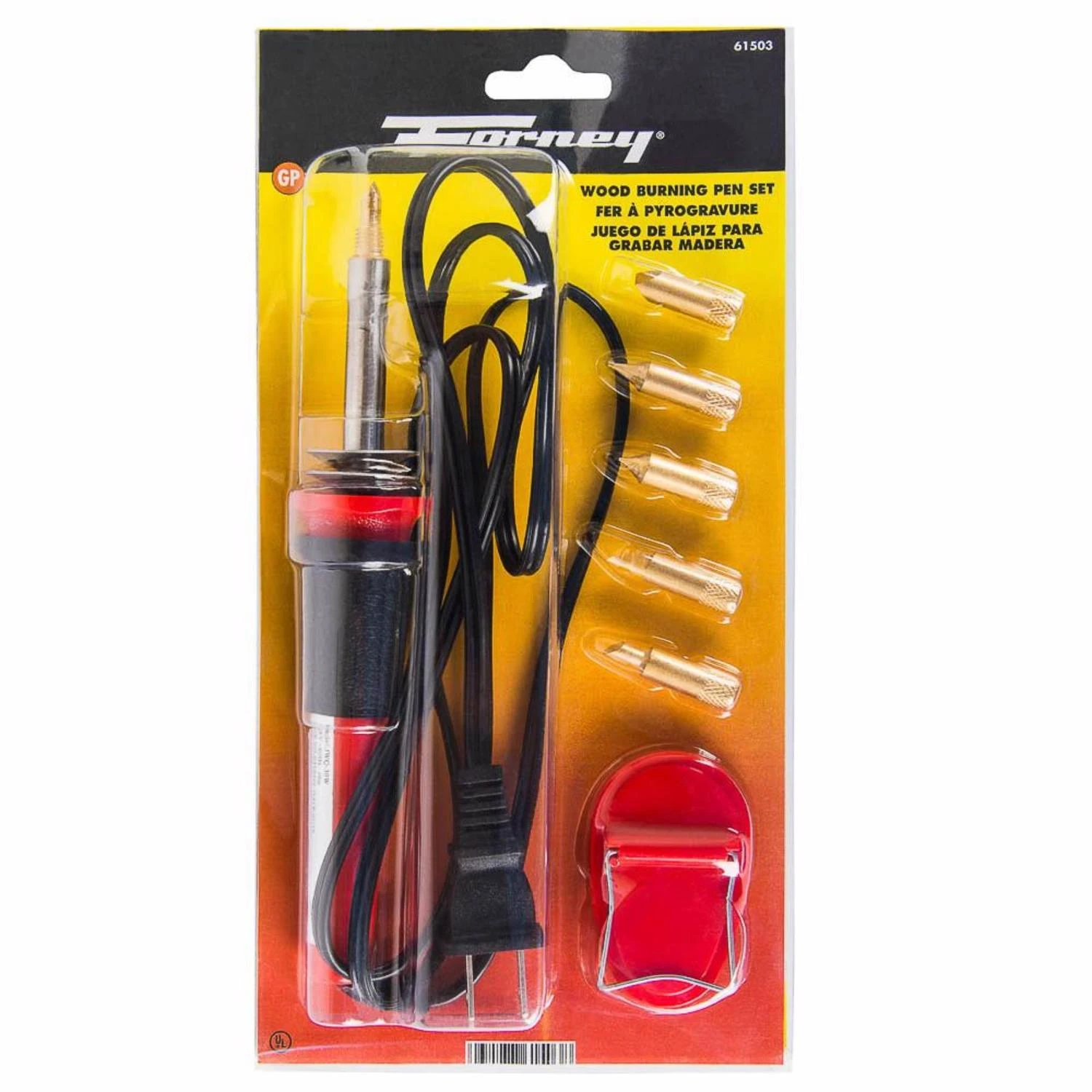 30 Watt Corded Wood Burning Iron Kit With Interchangeable Tips