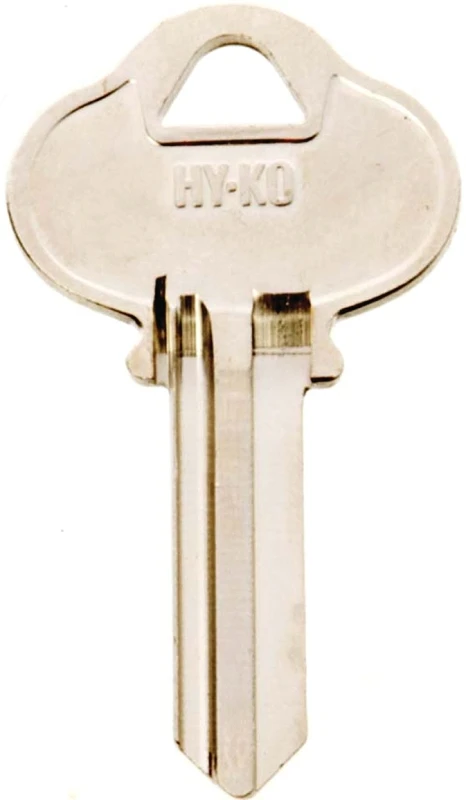 Hy-ko S4 Single Sided Key Blank For Sargent Locks - Brass Nickel Finish