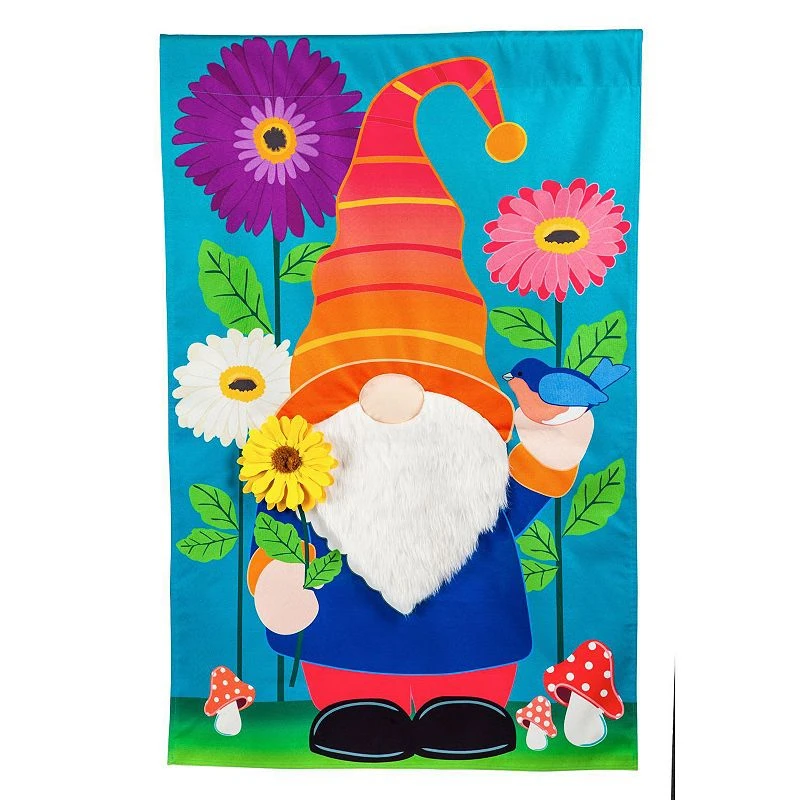 Garden Gnome Garden Flag 12.5 X 0.2 Inches