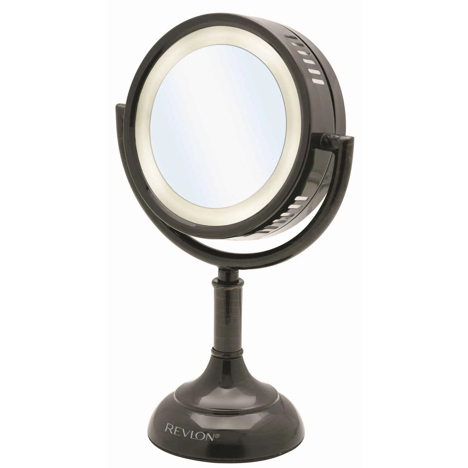12.2 In. H X 8.5 In. W Timeless Beauty Lighted Makeup Mirror With Oil-rubbed Bronze Finish