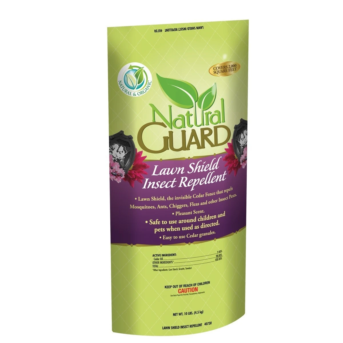 Lawn Shield Organic Insect Repellent Granules 10 Lb For Various Insects