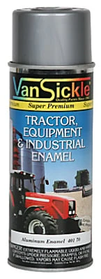 12 Oz. Aluminum Enamel Spray Paint For Equipment And Industrial Use