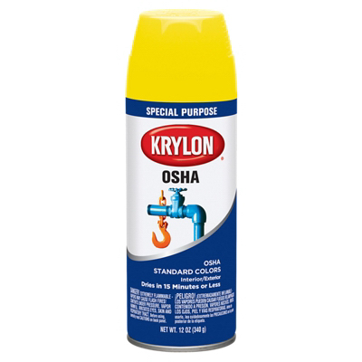 Osha 12 Oz. Gloss Spray Paint In Safety Yellow - High Visibility & Durable