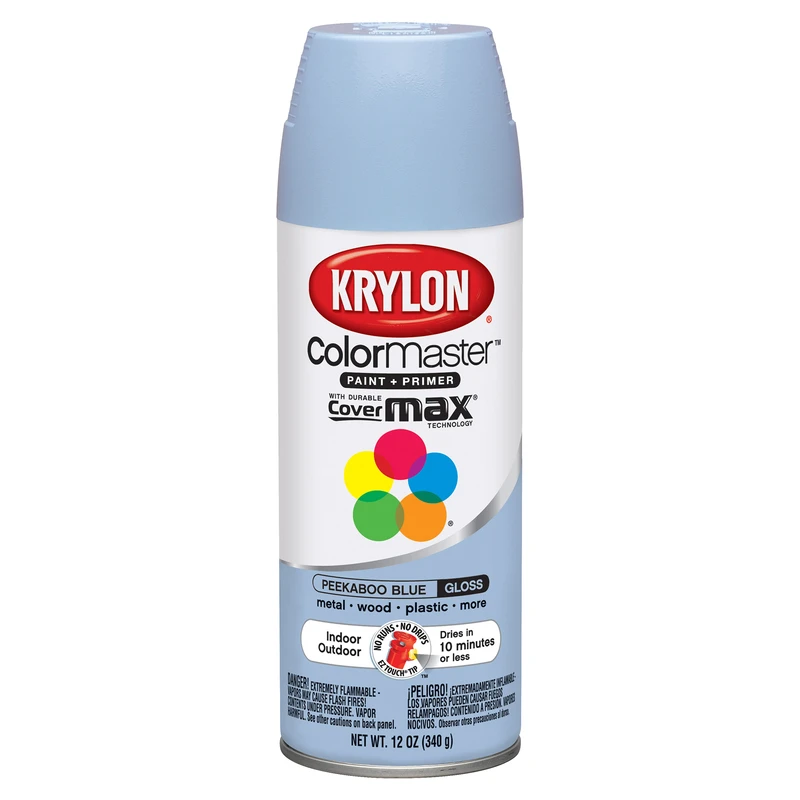 Colormaxx Gloss Peekaboo Blue Spray Paint 12 Oz. - Indoor/outdoor Use
