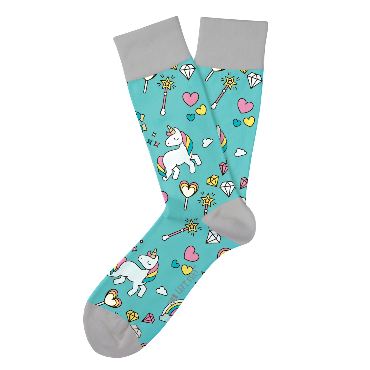 Sparkle All Day Unicorn Socks, Small/medium, Blue