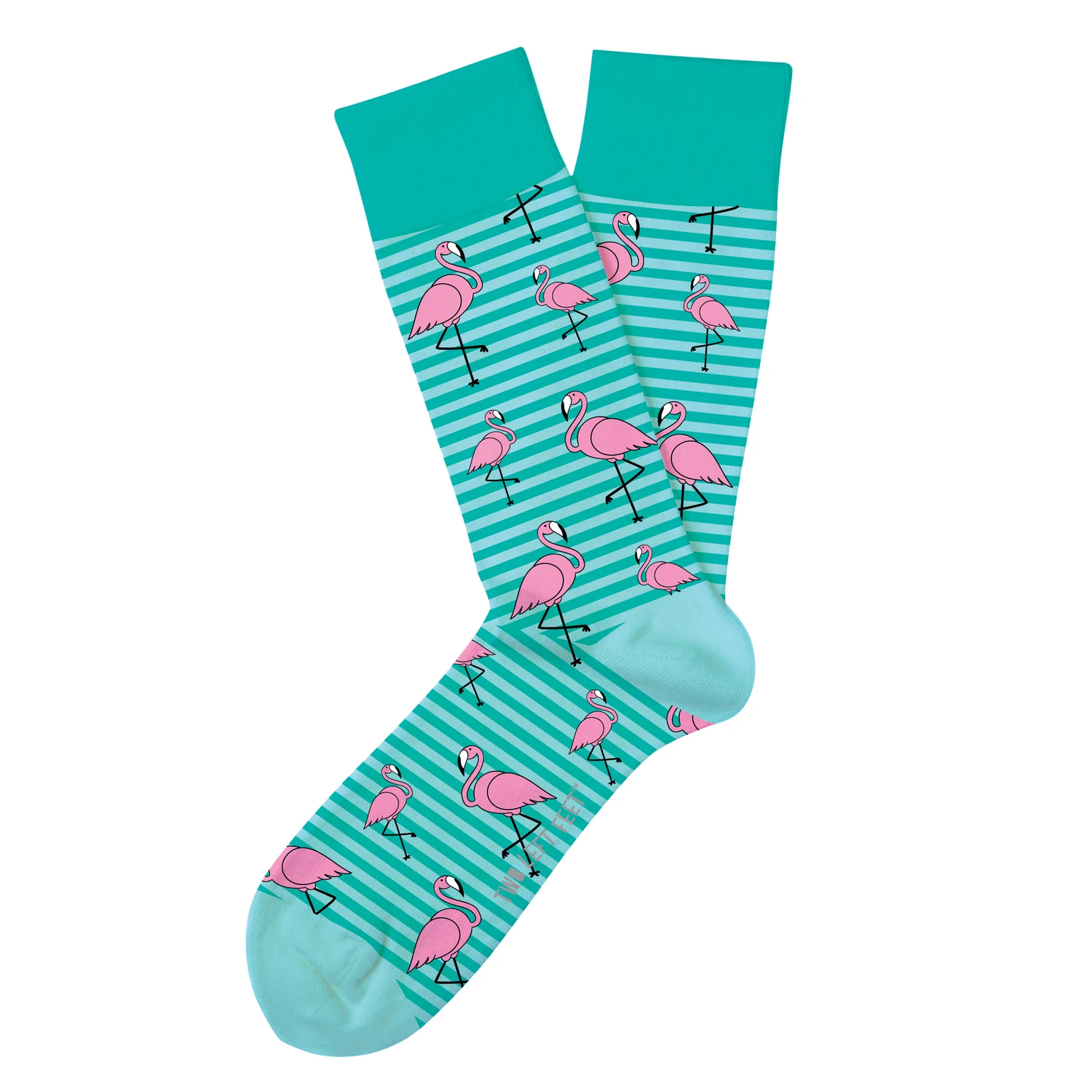 Unisex Funky Flamingo Novelty Socks - Multicolored, Small Size