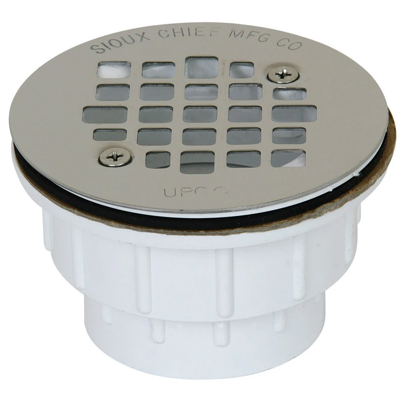 2 Inch Diameter Pvc Shower Drain With Stainless Steel Strainer