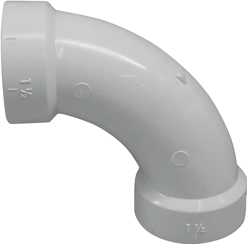 192279 4-inch Long Sweep 90-degree Pvc Elbow Pipe Fitting