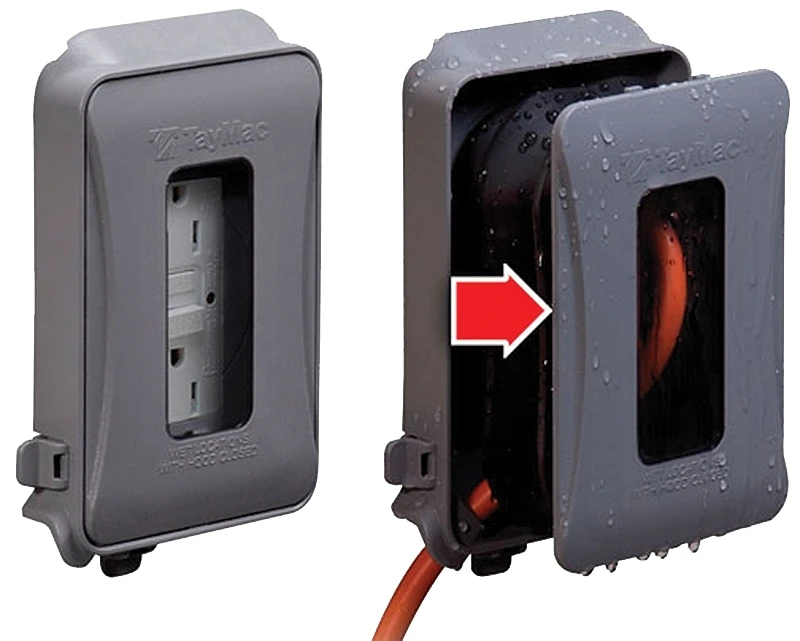 1-gang Expandable Weatherproof Electrical Box Cover, Model Ml450g