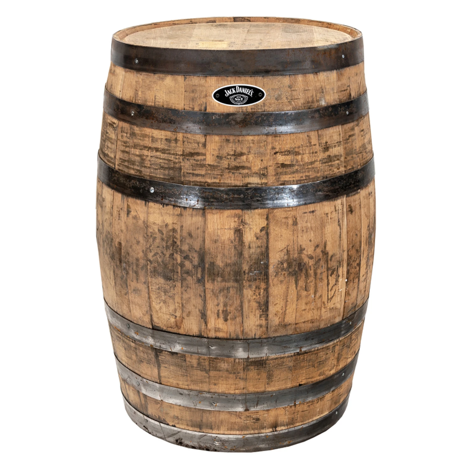 53 Gallon Oak Whiskey Barrel - Jack Daniel's Decor