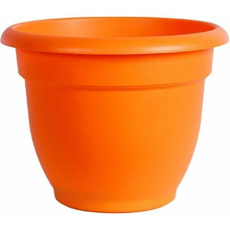465102-1001 Ariana Planter, Sun Orange, 10 Inch Decorative Flower Pot