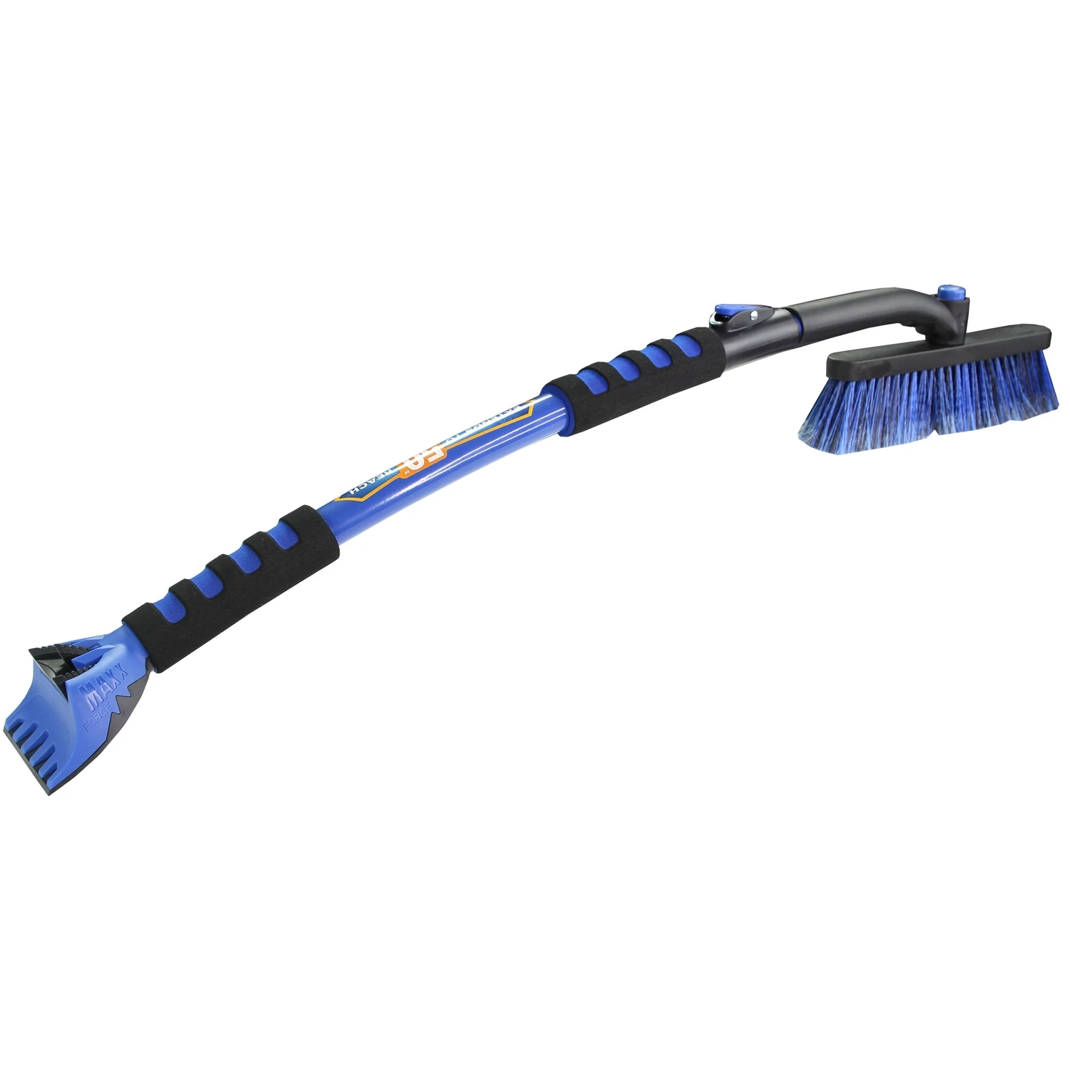 50 In. Extendable Ice Scraper And Snow Broom With Heavy Duty Blade