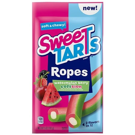 Chewy Ropes, Watermelon/Berry, 5 oz.