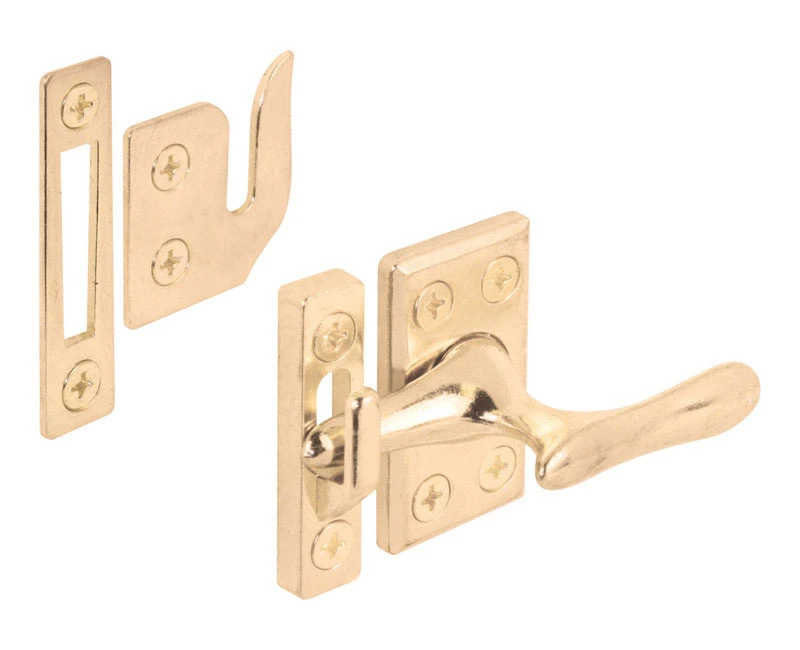 Casement Window Lock, Brass Plated