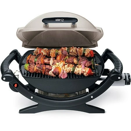 Q 100 Portable Gas Grill With 8,500 Btu Single Burner, Black