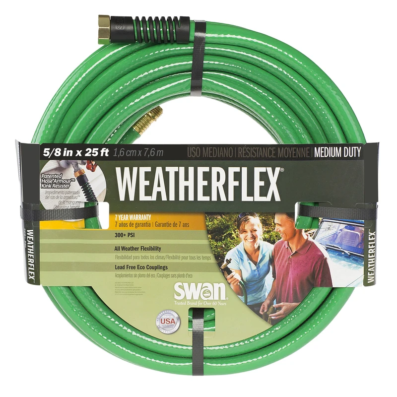 5/8 In. Diameter X 25 Ft. Length Medium-duty Green Garden Hose