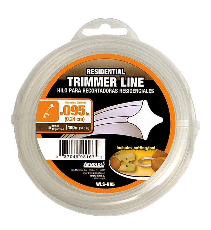 100-ft Spool 0.095-in Diameter Nylon Trimmer Line - Model Wls-h95