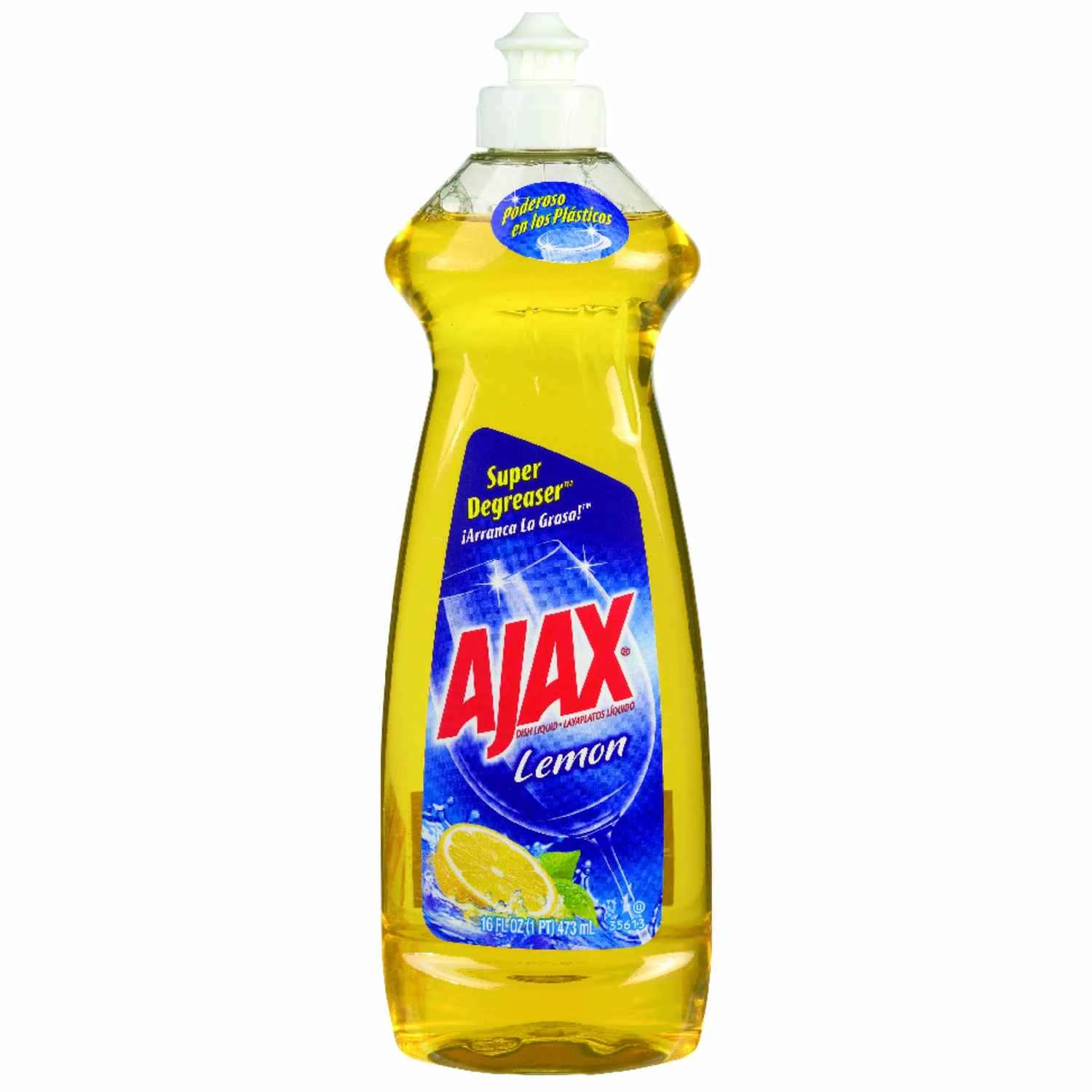 Liquid Dish Soap, Fresh Lemon Scent, 12.6 Oz. - Effective Grease Cutting Formula