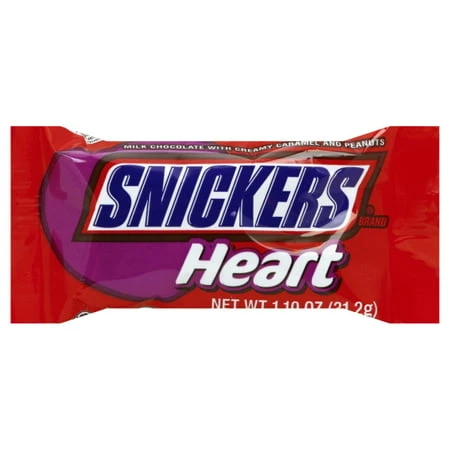 Valentine's Day Heart Shaped Chocolate Candy Bar - 1.1 Oz