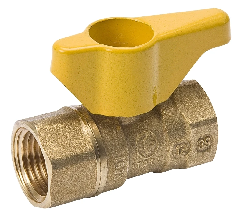 Gas Ball Valve, Brass, 1/2-inch, Csa Certified, Quarter Turn Operation