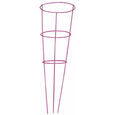 Wire Tomato Cage, Heavy Duty, 42 In., Fuchsia, Supports Plants Up To 10 Lbs.