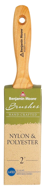 Benjamin Moore 2 In. Flat Nylon Polyester Varnish Brush Model 1306349