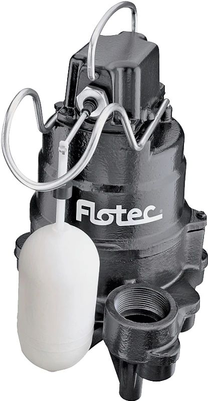 Cast Iron Sump Pump With 1/3-hp Motor And 3,360 Gph Capacity
